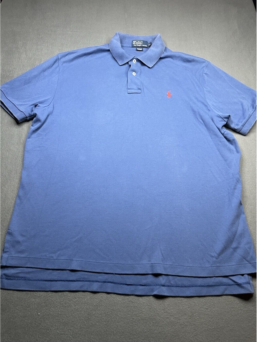 Polo Ralph Lauren Polo Shirt Men XL Blue Classic Fit Pink Pony Logo Short Sleeve